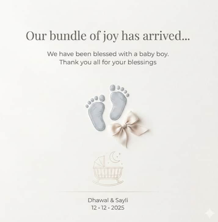 सायलीच्या घरी नव्या पाहुण्याचं आगमन झालं असून तिने एका गोंडस मुलाला जन्म दिला आहे. ही आनंदाची बातमी सायलीने स्वतः सोशल मीडियावर शेअर करत चाहत्यांना दिली.