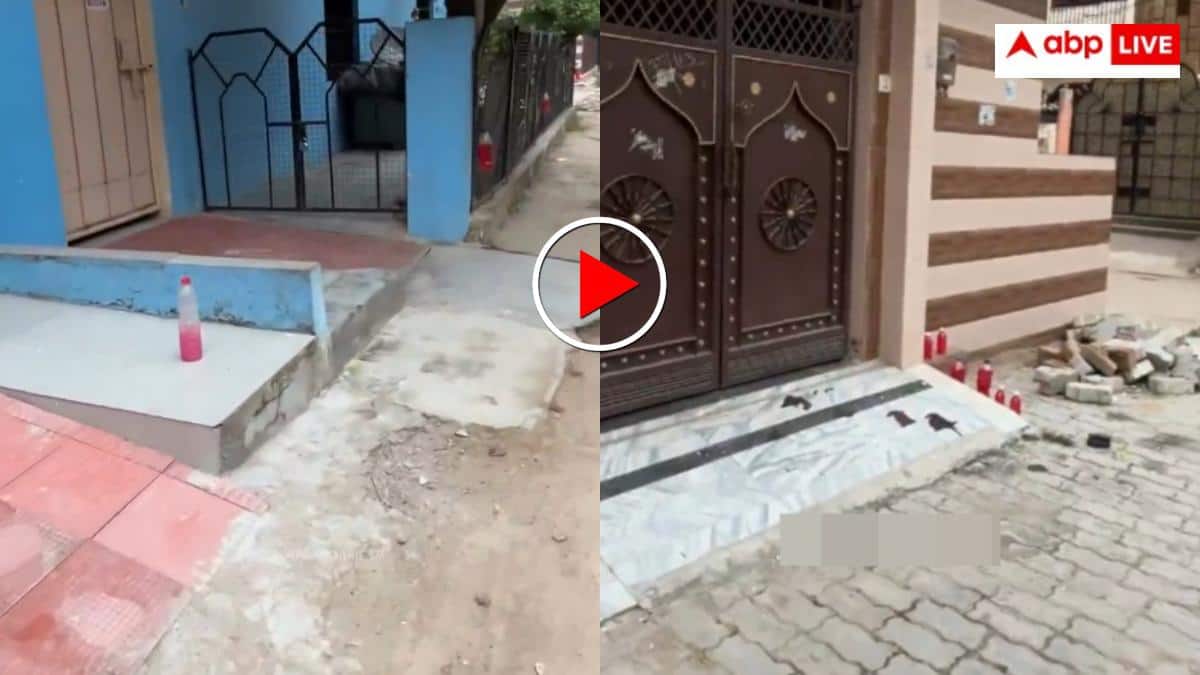 'गजब है कानपुर' लोगों ने अचानक घरों के बाहर रखी लाल रंग से भरी बोतलें, इंटरनेट बोला- बड़े काम का है ये टोटका