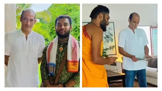 Post-Dhurandhar High, Akshaye Khanna Opts For Peace And Puja At Alibaug Residence