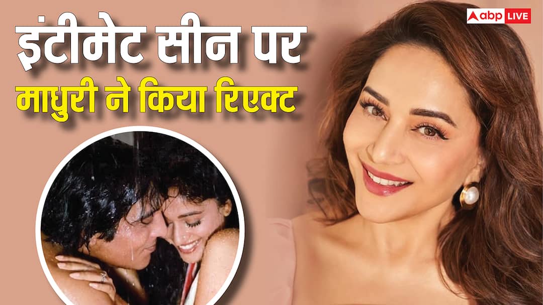 madhuri dixit reaction on dayavan intimate scene with vinod Khanna माधुरी दीक्षित संग इंटीमेट सीन करते हुए होश खो बैठे थे विनोद खन्ना, एक्ट्रेस बोलीं- मैं शर्मिदा थी
