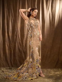 Pragya Jaiswal PHOTO: ગોલ્ડન આઉટફીટમાં ગ્લેમરસ લાગી પ્રજ્ઞા જયસ્વાલ, જુઓ તસવીરો