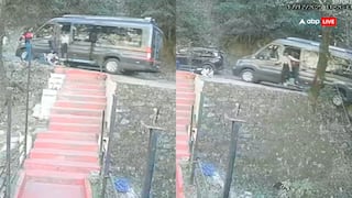 चंबा में टला बड़ा हादसा, पर्यटकों से भरी गाड़ी नीचे लुढ़की, बाल-बाल बचे लोग, वीडियो वायरल