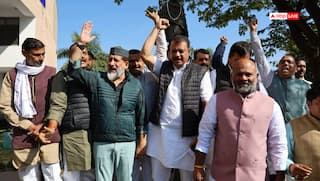 मध्य प्रदेश: मनरेगा का नाम बदलने का कांग्रेस ने किया विरोध, विधानसभा परिसर में जमकर प्रदर्शन