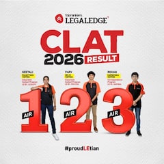 LegalEdge ने फिर दिया CLAT 2026 में AIR 1, 2, 3; टॉप 10 में 7 रैंक हासिल की