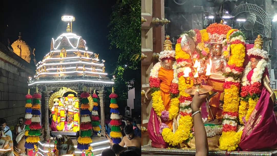 காஞ்சிபுரம் குமரகோட்டம்: வெள்ளித் தேரில் எழுந்தருளிய முருகப்பெருமான்! பக்தர்களின் பரவசம்!