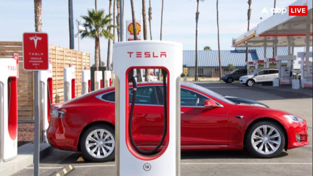 Tesla first charging station opens in Gurugram now car can be charged in just 15 minutes check details गुरुग्राम में टेस्ला का पहला चार्जिंग स्टेशन शुरू, अब सिर्फ 15 मिनट में चार्ज होगी आपकी कार