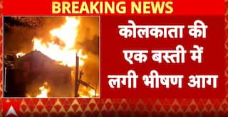Breaking: Massive Fire Breaks Out in Kolkata Slum, 5-6 Houses Gutted, Firefighters and Minister on Spot