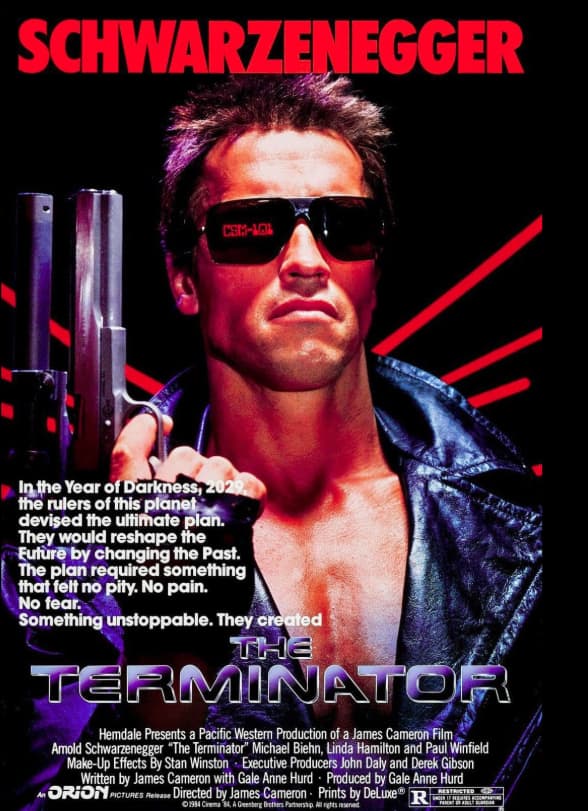 द टर्मिनेटर -26 अक्टूबर 1984 को रिलीज हुई ये फिल्म साइंस फिक्शन और एक्शन का जबरदस्त कॉम्बिनेशन है. कहानी एक ऐसे साइबॉर्ग असैसिन की है जो फ्यूचर से आकर एक लड़की को मारना चाहता है. यही लड़की आगे चलकर उस वॉरियर की मां बनती है जो इंसानों को एक्सटिंक्शन से बचाएगा.