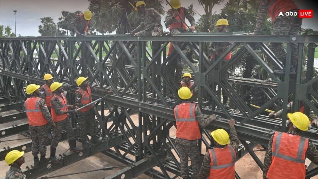Indian Army Engineer Task Force commenced launch of 120 foot Dual Carriageway Bailey Bridge to restore vital road connectivity in Jaffna Sri Lanka श्रीलंका के जाफना में भारत की बड़ी मदद, 120 फुट डुअल ब्रिज से बहाल होगी कनेक्टिविटी