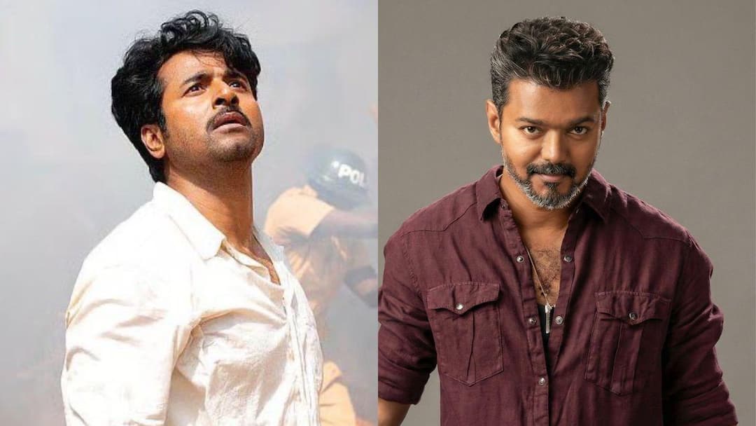 Parasakthi release Date : விஜய்க்கு நெருக்கடி மேல் நெருக்கடி..பராசக்தி படத்தின் ரிலீஸ் தேதி மாற்றம் Sivakarthikeyan parsakthi movie release Date preponed to January 10 one day after vijay jana Nayagan release Parasakthi release Date : விஜய்க்கு நெருக்கடி மேல் நெருக்கடி..பராசக்தி படத்தின் ரிலீஸ் தேதி மாற்றம்