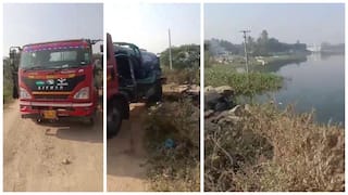 Septic Tank Dump in Gandipet Lake : తాగునీటి చెరువులో సెప్టిక్ ట్యాంక్ డంపింగ్- రెడ్‌హ్యాండెడ్‌గా పట్టుకున్న పబ్లిక్! క్రిమినల్ కేసులు నమోదు!