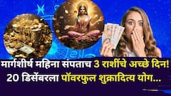 मार्गशीर्ष महिना संपताच 3 राशींचं भाग्य फळफळणार! 20 डिसेंबरला पॉवरफुल शुक्रादित्य योग, संपत्ती दिवसेंदिवस वाढणार, उत्पन्नाचे मार्ग..