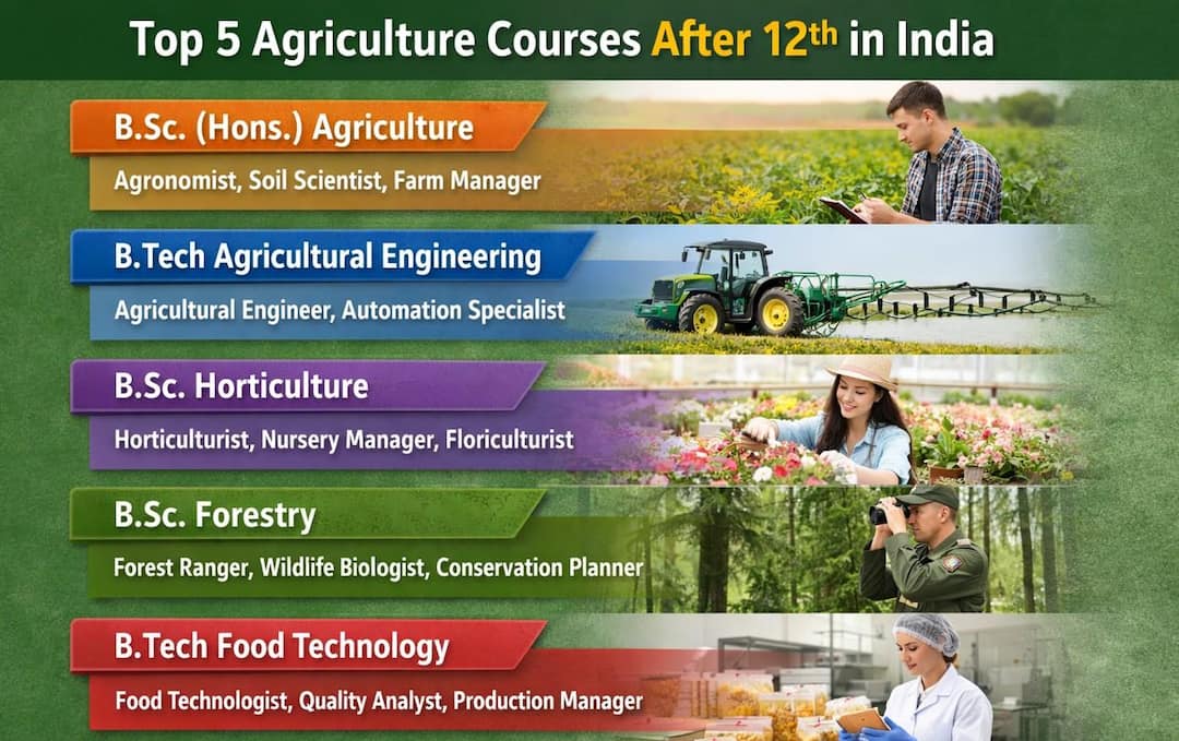 ABP Courses Guide: Top 5 Agriculture Courses After Class 12 in India ABP Courses Guide: Top 5 Agriculture Courses After Class 12 in India ABP Courses Guide: Top 5 Agriculture Courses After Class 12 in India