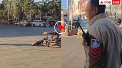 चौराहे पर गिरे बाइक सवार का पुलिसकर्मी ने उड़ाया मजाक, बोला बहुत अच्छा हुआ- वीडियो वायरल