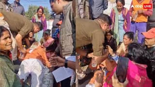 झांसी में SSP दफ्तर के सामने बेहोश होकर गिरे बुजुर्ग, सिपाही ने CPR देकर बचाई जान