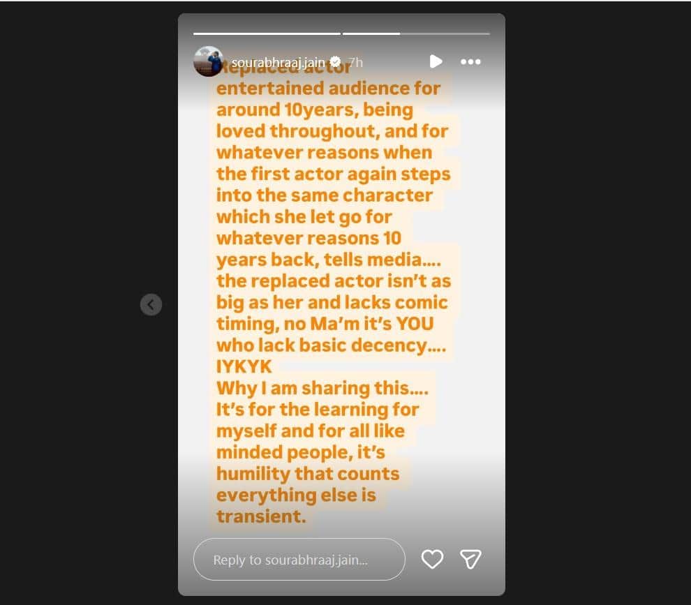 शिल्पा शिंदे पर भड़के सौरभ राज, शुभांगी अत्रे की बेइज्जती करने पर TV के श्रीकृष्ण ने लगाई क्लास