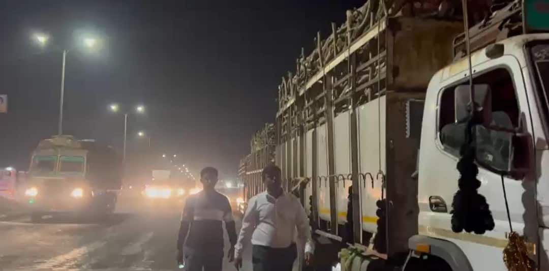 Surendranagar District Collector seizes 15 vehicle worth Rs 2 5 crore with Illegal greenwood smuggling busted સુરેન્દ્રનગરમાં ગેરકાયદે લીલા લાકડાની હેરાફેરીનો પર્દાફાશ, ના.કલેક્ટરે 15 આઇસર સહિત અઢી કરોડનો મુદ્દામાલ કર્યો જપ્ત