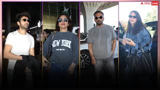 एयरपोर्ट पर लगा बॉलीवुड सेलेब्स का तांता, कार्तिक आर्यन से तृप्ति डिमरी तक ये सितारे हुए स्पॉट