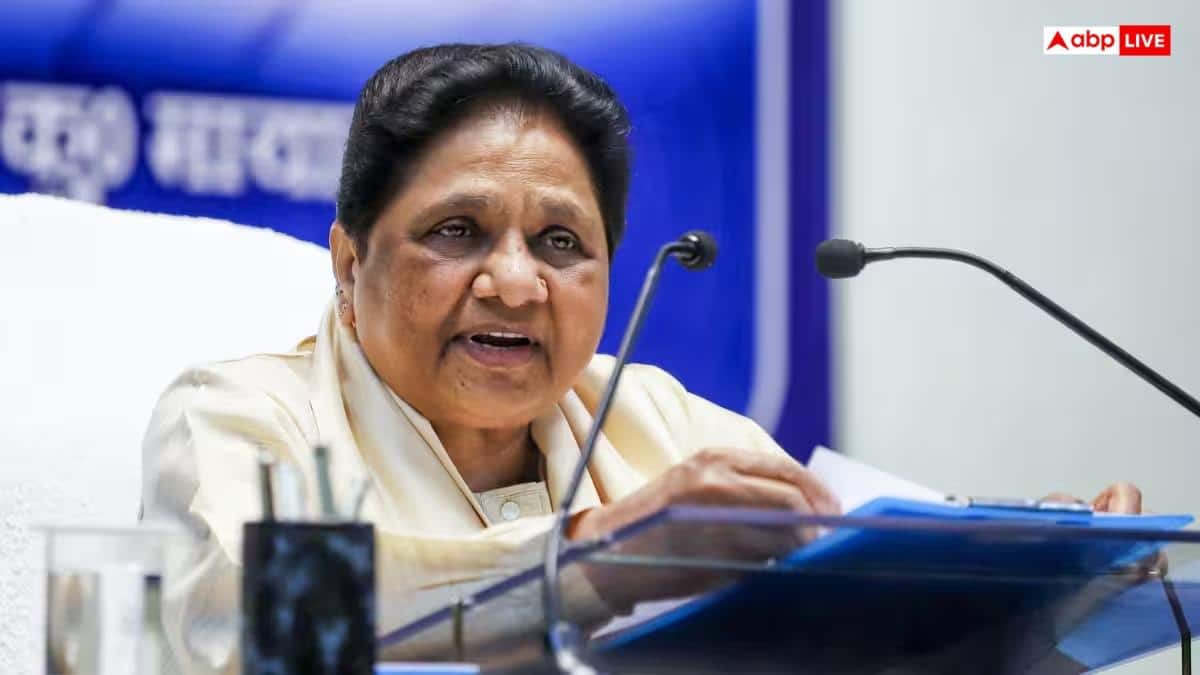 Short Circuit During Mayawati’s Press Conference, Smoke Seen From Wall Light: VIDEO