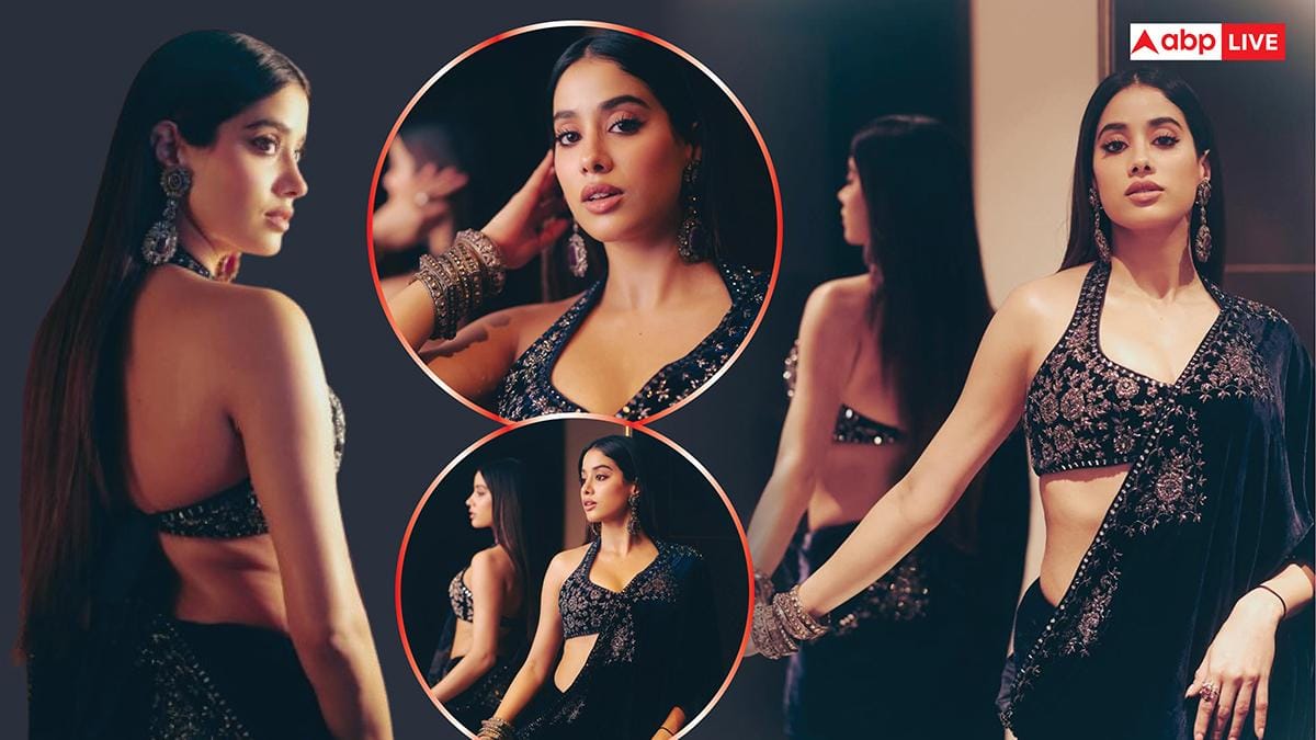 वेलवेट साड़ी-बैकलेस ब्लाउज में जाह्नवी कपूर का कातिलाना अंदाज, वेडिंग फंक्शन में आप भी ट्राय कर सकती हैं ये लुक