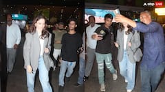 Tamannaah Bhatia Airport Look: देर रात तमन्ना भाटिया एयरपोर्ट पर हुईं स्पॉट, फैंस ने साथ जमकर क्लिक की सेल्फी