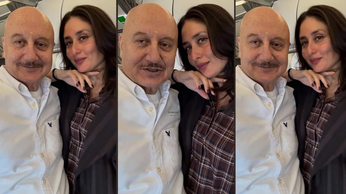 अनुपम खेर और करीना कपूर की हुई फ्लाइट में मुलाकात, 25 साल पुराने दिन किए याद