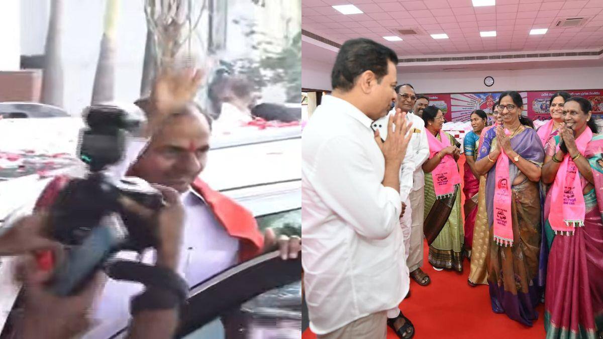KCR At Telangana Bhavan: కేసీఆర్ అధ్యక్షతన బీఆర్ఎస్ సమావేశం ప్రారంభం.. కాంగ్రెస్ పాలన, జలాల అంశంపై కీలకంగా చర్చ!