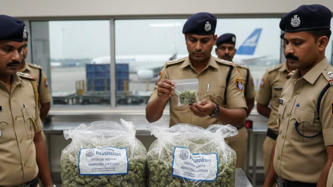 சென்னை விமான நிலையத்தில் ரூ.1 கோடி மதிப்புள்ள கஞ்சா பறிமுதல்! கடத்தல் குருவி சிக்கினார்! பரபரப்பு!