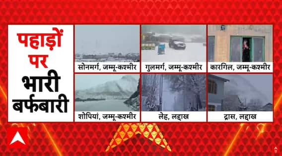 Weather Update: पहाड़ों की गोद में बर्फ का जादू, बदल गई पूरी तस्वीर | Snowfall | Jammu & Kashmir