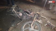 महोबा में बाइक सवार को रौंदने के बाद गैराज में घुसा डंपर, एक की मौत, भीड़ ने ड्राइवर को पीटा