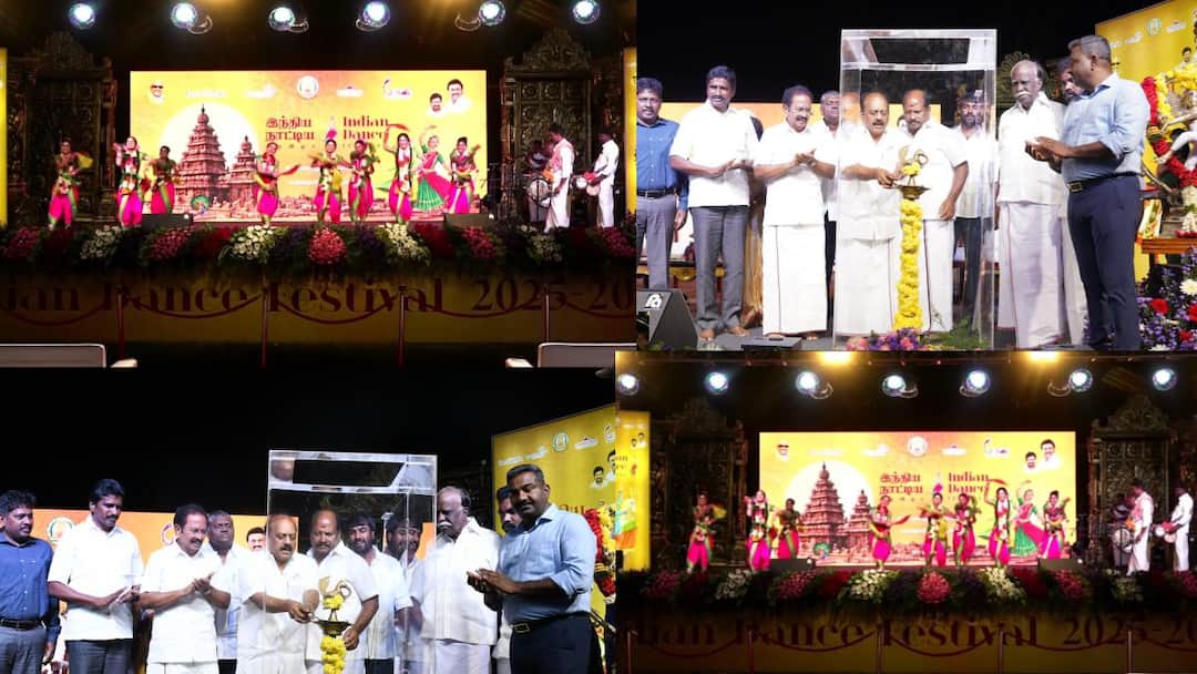 Indian Dance Festival began in Mamallapuram under the auspices of the tourism department foreign tourists were honored TNN மாமல்லபுரத்தில் இந்திய நாட்டிய விழா: வெளிநாட்டு சுற்றுலா பயணிகளுக்கு கிடைத்த கௌரவம்!