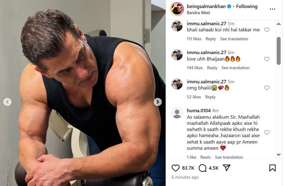 6 दिन बाद 60 के होंगे सलमान खान, बॉडी और मसल्स देख फैंस बोले- कोई नहीं है टक्कर में