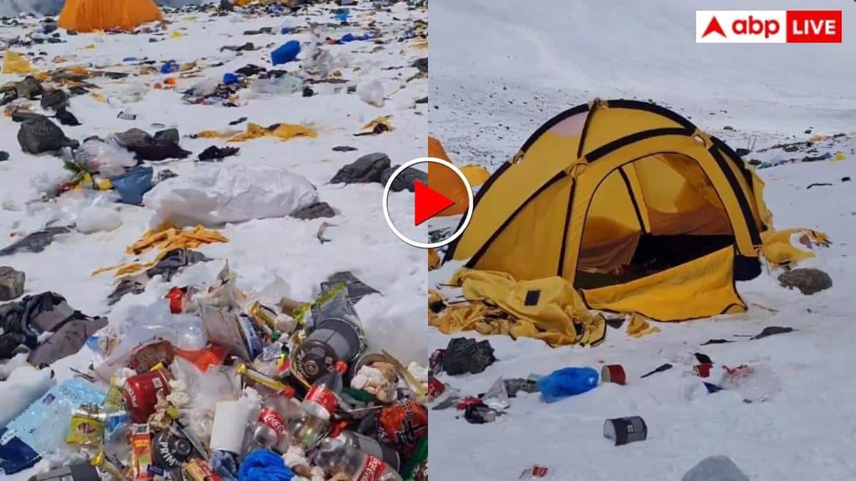 Video: माउंट एवरेस्ट पर लगा गंदगी का अंबार, कूड़े से ढकी दिखीं बर्फीली वादियां- वीडियो देख खौल उठेगा खून