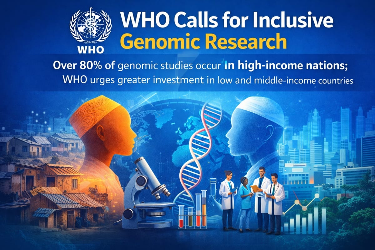 WHO Study Highlights Need for Inclusive Genomic Research, Calls for Global Health Equity