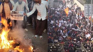 Barricades Breached, Slogans Raised Outside Bangladesh High Commission Over Hindu Killing | VIDEO