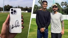 આઈફોન પર ઑટોગ્રાફ, નેટ બોલર્સ સાથે સેલ્ફી, અલીબાગમાં કોહલીનો જોવા મળ્યો ખાસ અંદાજ