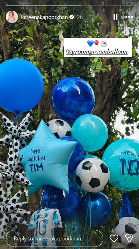 तैमूर के बर्थडे पर करीना कपूर ने रखी मेस्सी वाली फुटबाल थीम पार्टी, इनसाइड तस्वीर आई सामने