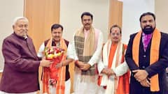 BJP Working President Nitin Nabin Meets Bihar CM Nitish Kumar, Gets Best Wishes