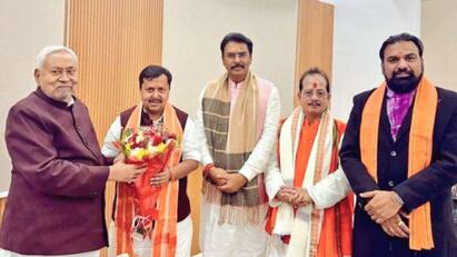 BJP Working President Nitin Nabin Meets Bihar CM Nitish Kumar, Gets Best Wishes