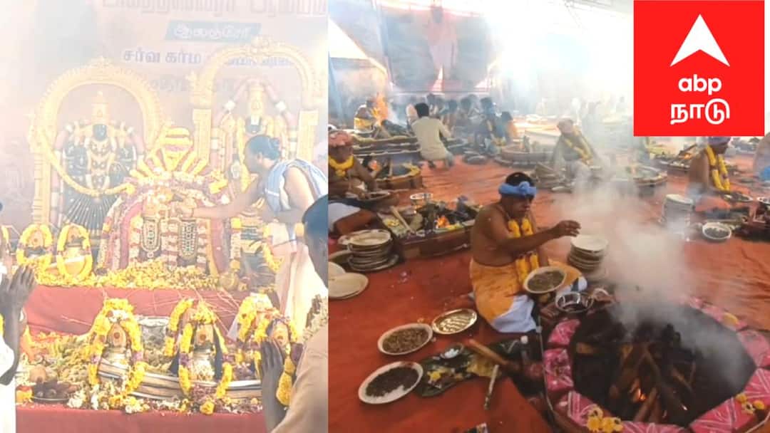 விவசாயம் செழிக்க, இயற்கை இடர்பாடுகள் நீங்க: 800 வருட பழமையான ஆலயத்தில் மகாயாகம்!