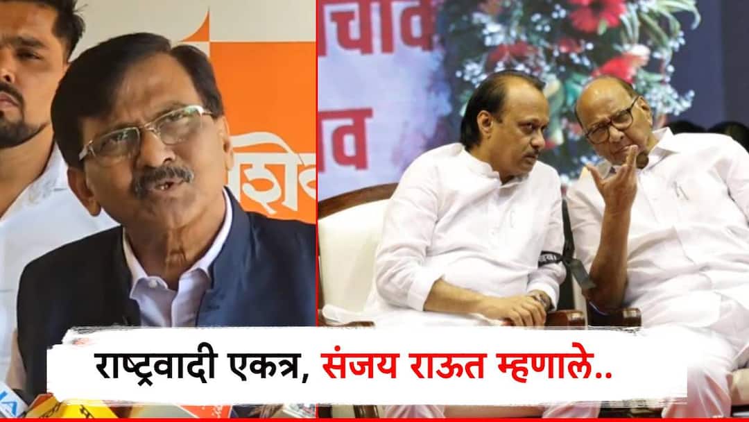 Sanjay raut on Pune Both NCP alliance sharad Pawar Ajit pawar pune mahapalika election 2026 पुण्यात दोन राष्ट्रवादी एकत्र, पवार काका-पुतण्याची हातमिळवणी; संजय राऊतांची पहिली प्रतिक्रिया