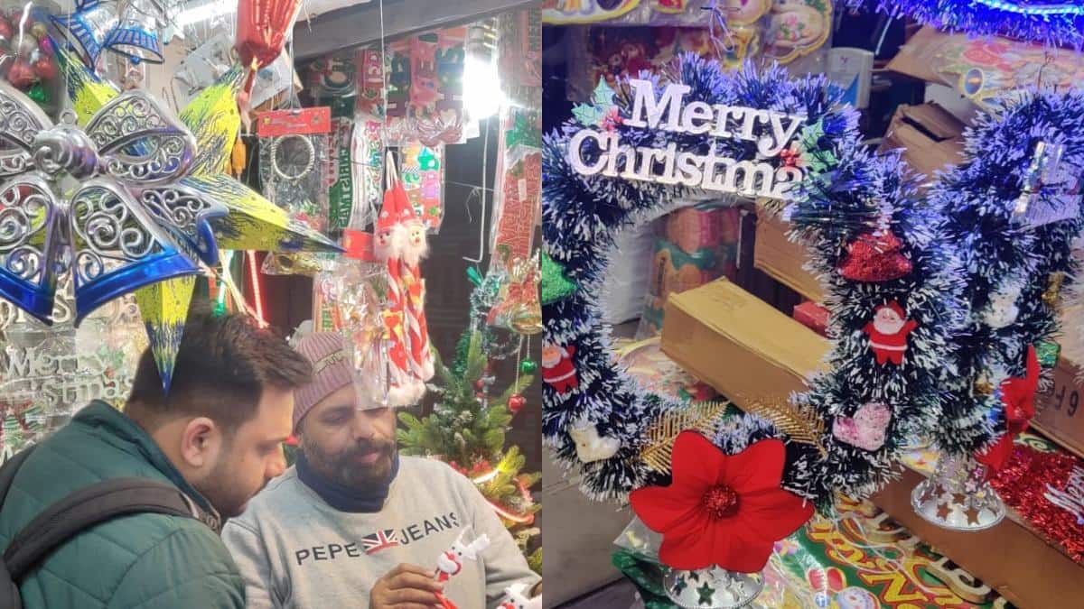 दिल्ली के अलग-अलग बाजारों में क्रिसमस शॉपिंग के लिए उमड़ी भीड़, देखें तस्वीरें