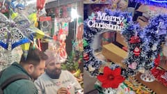 दिल्ली के अलग-अलग बाजारों में क्रिसमस शॉपिंग के लिए उमड़ी भीड़, देखें तस्वीरें