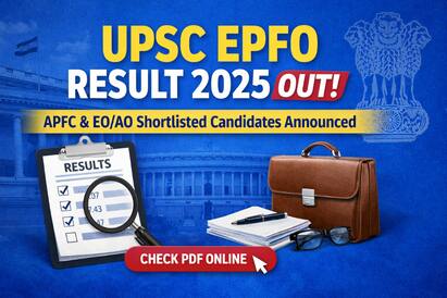 UPSC EPFO Result 2025 Released At upsc.gov.in, Direct Link To Download Scorecard
