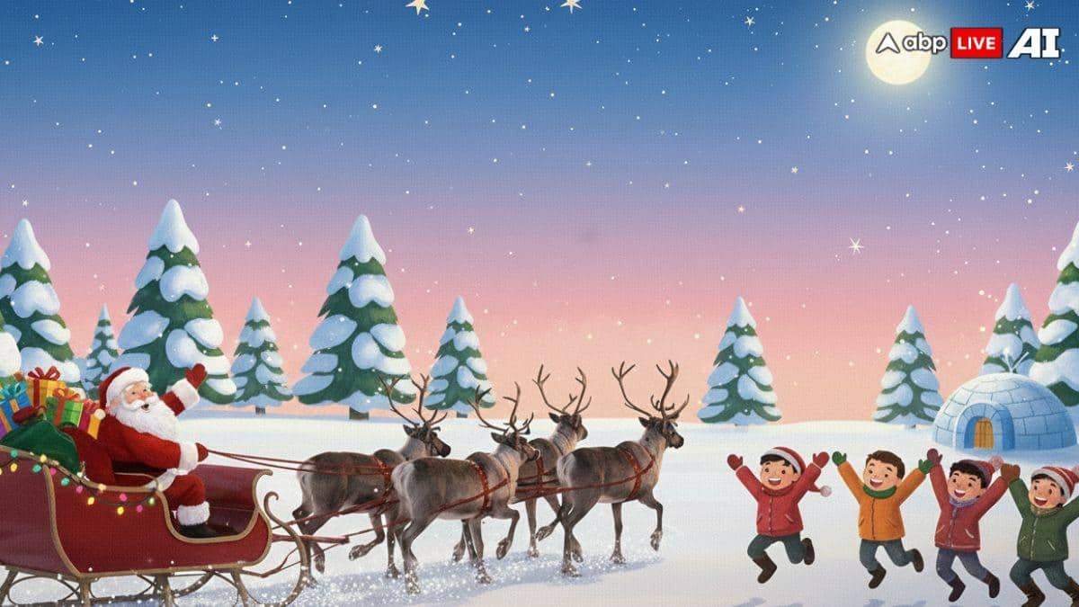 NORAD Santa Tracker Live: Santa Claus And His Reindeers Set Off! When Will He Come To India? Track Here