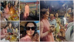 कंगना रनौत ने किए ओंकारेश्वर मंदिर के दर्शन, तस्वीरें शेयर कर बोलीं- 'मंत्रमुग्ध हो गई'