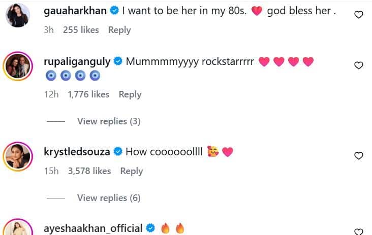 रुपाली गांगुली की मां ने धुरंधर के 'शरारत' गाने पर किया डांस, वीडियो देख सेलेब्स बोले- रॉकस्टार हैं ये