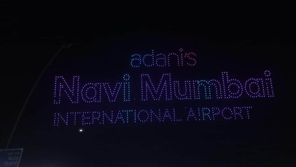 1,515 Drones Light Up Sky As Navi Mumbai International Airport Begins Operations