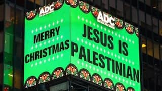 'Jesus is Palestinian', क्रिसमस पर न्यूयॉर्क टाइम्स स्क्वायर पर लगे बिलबोर्ड से बवाल, पूरी दुनिया में छिड़ी बहस