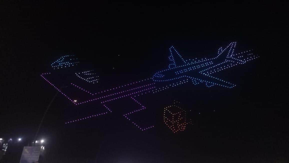 1,515 Drones Light Up Sky As Navi Mumbai International Airport Begins Operations